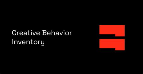 creative behavior inventory