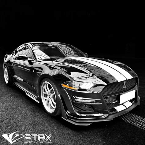 Kit Fascia Defensa Parrillas Lip GT500 Ford Mustang 2018 2022