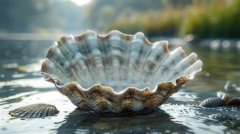 shell   shell   water premium ai generated image