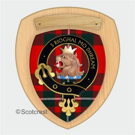 Macgregor Clan Crest Wall Plaque Scotcrest Handmade Scottish Clan Ts