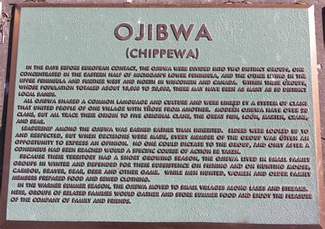 Ojibwa Chippewa Indian Plaque Native American History Native