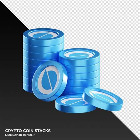 Premium Psd Ontology Ont Coin Stacks Cryptocurrency D Render