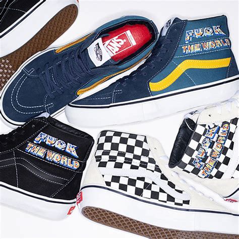 SupremeVansコラボより SK HI FUCK THE WORLD 色が登場 FW秋冬 WEEK