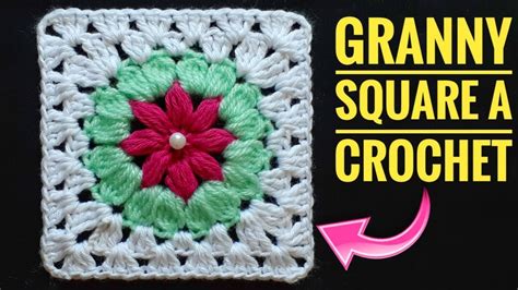 PRINCIPIANTE Cómo Tejer Granny Square a Ganchillo Cuadrado Tejido a