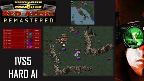 Command Conquer Red Alert Remastered Skirmish Vs Hard Ai I