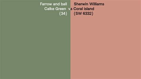 Farrow And Ball Calke Green Vs Sherwin Williams Coral Island Sw