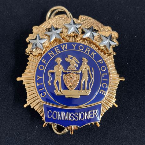 NYPD New York Police Badge Replica Movie Props 5 Star – Badgedepots