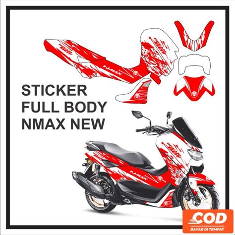 Stiker Decal Motor YAMAHA NMAX NEW Full Body Sticker NMAX Baru Motif