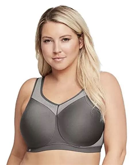 High Impact Underwire Sports Bra Cafe Glamorise Plus Size