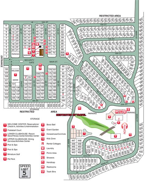 RV Resort Map & Guest Guide For Catalina Spa RV Resort