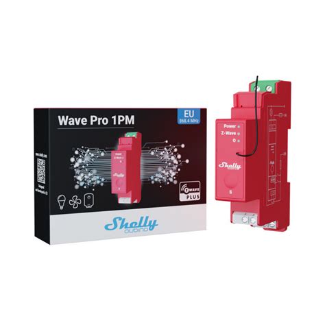 Shelly Qubino Z Wave Din Rail Relay Switch With Power Metering Shelly