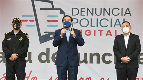 Presidente Vizcarra Y Ministro Gentille Presentan Servicio De Denuncia