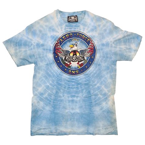 Vintage Vintage 1990s Aerosmith Aeroforce One Symmetria Tie Dye Tee