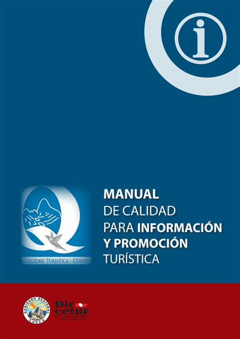 PDF MANUAL DE CALIDAD PARA INFORMACIÓN Y PROMOCION TURÍSTICA