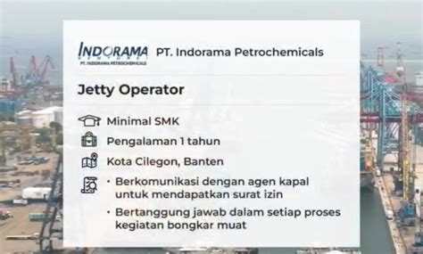 Kesempatan Emas Pt Indorama Petrochemicals Cilegon Banten Buka Loker