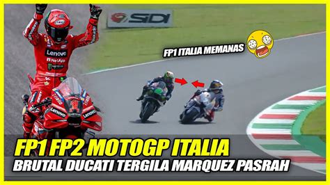 Ngeri Hasil Lengkap Fp Fp Motogp Italia Duel Sengit Memanas