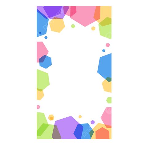 Instagram Stories Clipart PNG Images Hexagon Shape Abstract Color