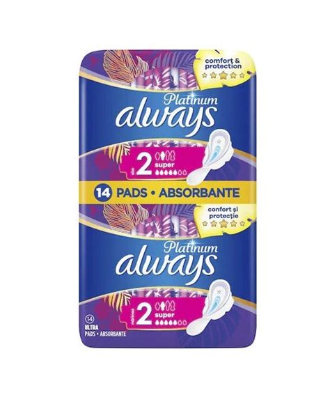 Always Platinum Ultra Super Plus Absorbante Pachet Bucati