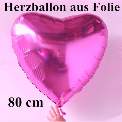 Herz Jumbo Pink Ungef Llt Folienballons Herzen Cm