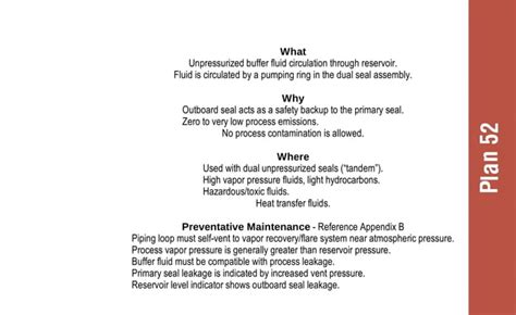 Mechanical Seals Piping Plans Api Ppt