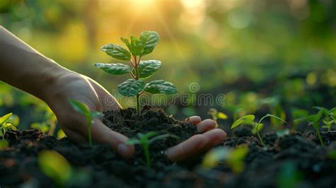 Illustration Of Tiny Tree World Tree Planting Day Concept Nurturing