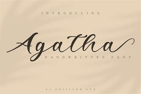 Download Agatha Calligraphy Design Font