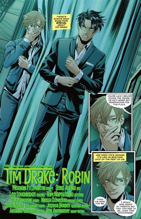 Tim Drake And Bernard Dowd In Tim Drake Deadpool Comic Batman