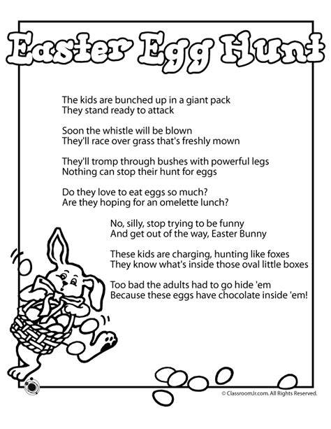 Easter Egg Hunt Rhymes For Children