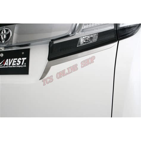 Toyota Alphard Vellfire Anh Rear Tail Lamp Garnish Pcs Abs