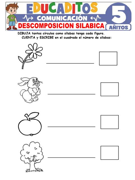 Descomposicion Silabica Para Ninos De 5 Anos Pdf