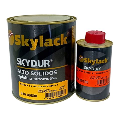 Kit Primer Pu Skylack Cinza Automotivo Ml Shopee Brasil