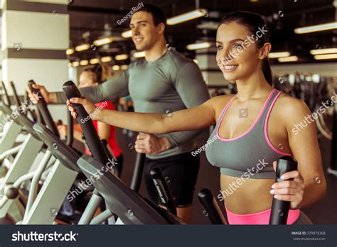 Attractive Young People Working Out On Stock Photo 379979368 | Shutterstock