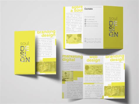 Projeto De Folder De 3 Dobras On Behance