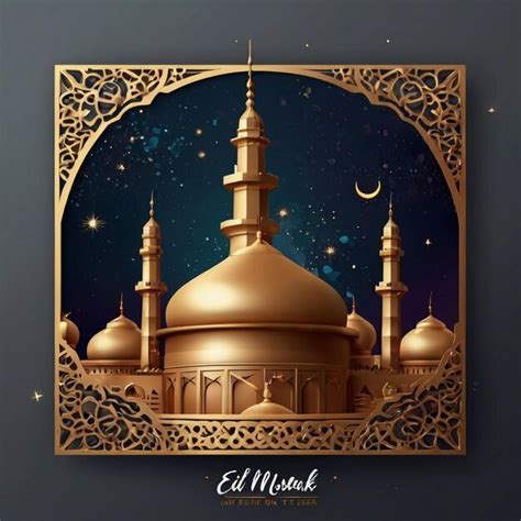 Premium Photo View Of Islamic Background With Ramadan Karim And Eid