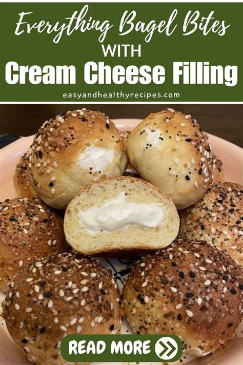 Everything Bagel Bites With Cream Cheese Filling Easy And Healthy Recipes