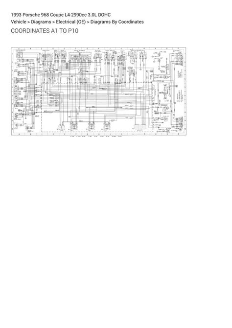 Porsche 968 Coupe 1993 Wiring Diagrams L4 2990cc 30l Dohc