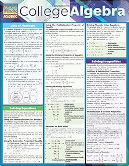 College Algebra Quick Study Academic Inc Barcharts