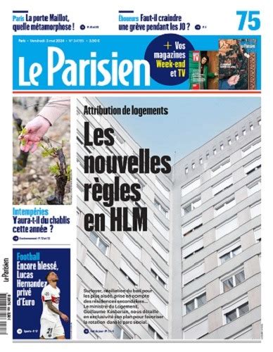 Le Parisien Du Vendredi Mai T L Charger Des Magazines