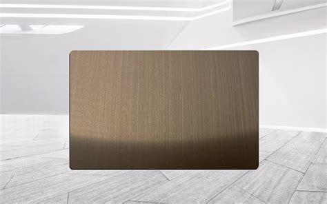 China Bronze Hairline Finish Stainless Steel Sheet Supplier