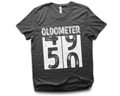 Oldometer 50 T Shirt 50th Birthday T Classic Vintage Etsy