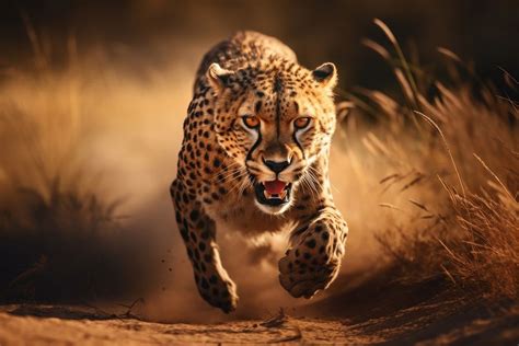 Cheetah running wildlife leopard animal. | Free Photo - rawpixel