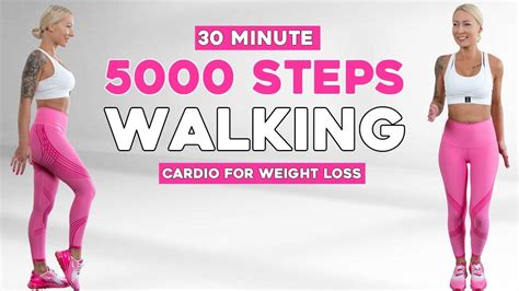 5000 Steps In 30 Min Walking Fat Burn Cardio Workout Super Fun No