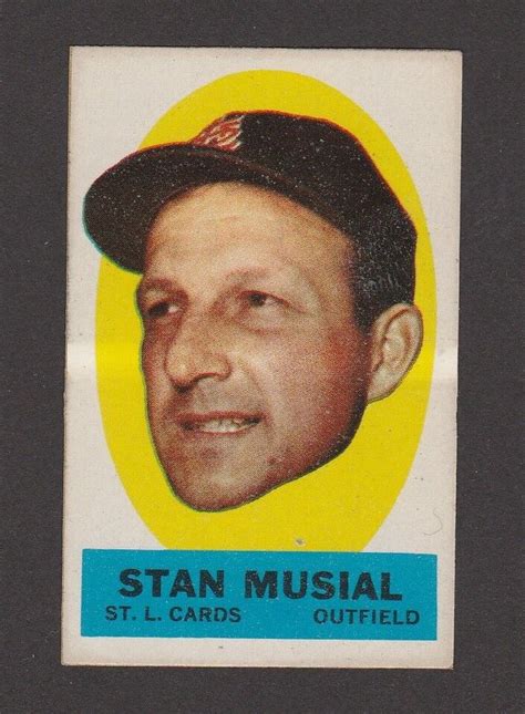 1963 TOPPS BASEBALL PEEL OFFS STAN MUSIAL INV J771 EBay