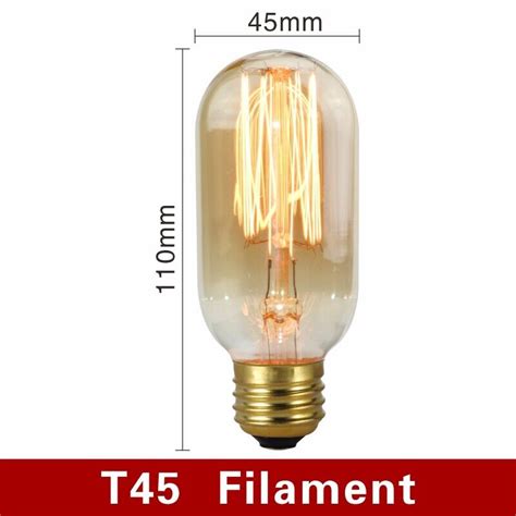 E27 Screw Vintage Retro Filament Edison Tungsten Light Bulb Antique