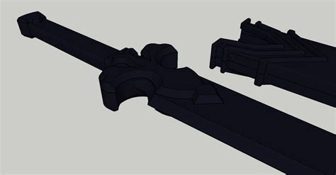 Night Sky Sword 3d Model 3d Printable Cgtrader