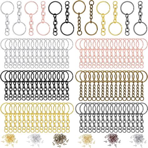 Amazon 100 Pieces Split Keychain Rings Metal Split Keychain Ring