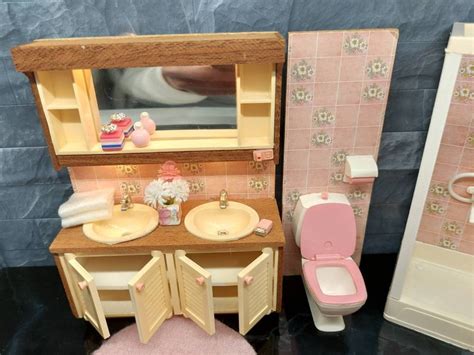 Lundby Original Complete Bathroom Set With Lights And Tiny Etsy