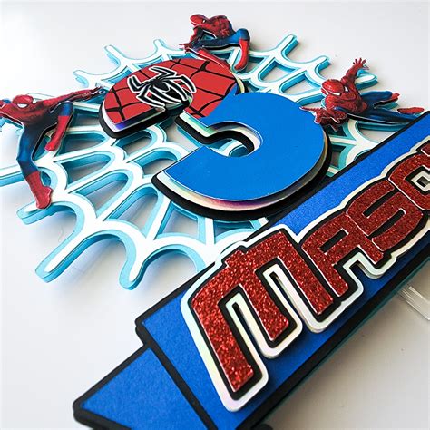 Spiderman Cake Topper – Magicalkraftsbymk