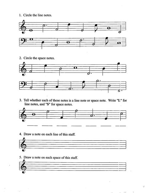 Music Lines And Spaces Chart