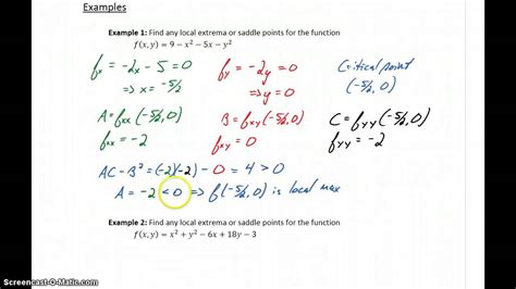 Busi Calc Multivariable Optimization Examples 1 And 2 Youtube